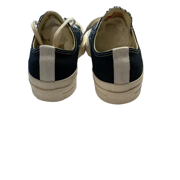 Converse x Comme de Garçons Play Chuck 70 Black/White/Red Sneaker Women’s Size 8 - Picture 7 of 10